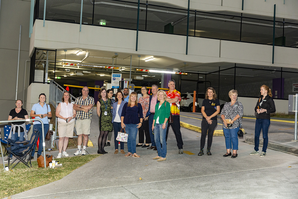 MRI magnet crowd